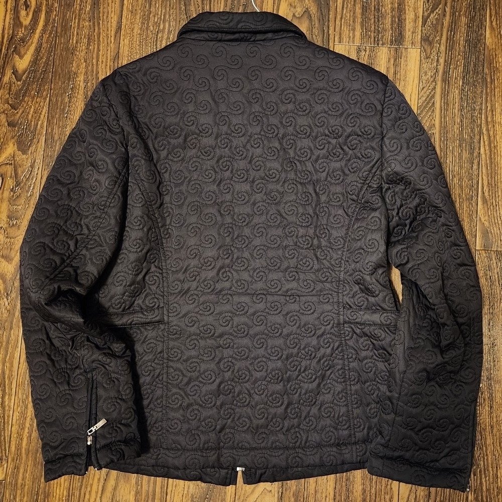 Neyelle Quilted Black Light Coat Jacket Size L NWOT - Picture 4 of 12